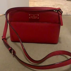 Kate spade red crossbody